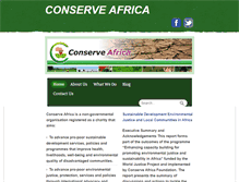 Tablet Screenshot of conserveafrica.org.uk